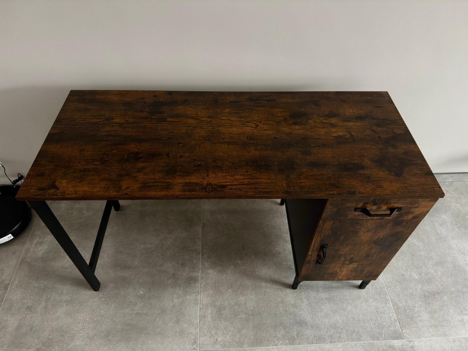 Industrieel bureau, Ophalen, Gebruikt, Bruin, Industrieel