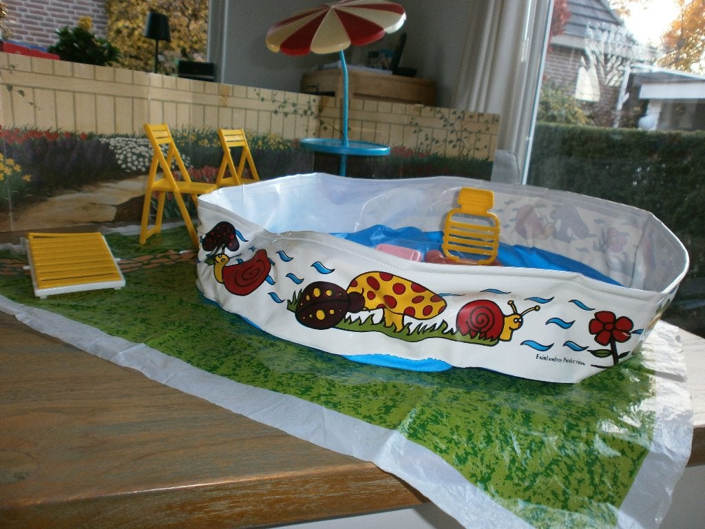 Zwembadje voor barbiepoppen, Verzamelen, Ophalen of Verzenden, Gebruikt, Accessoires