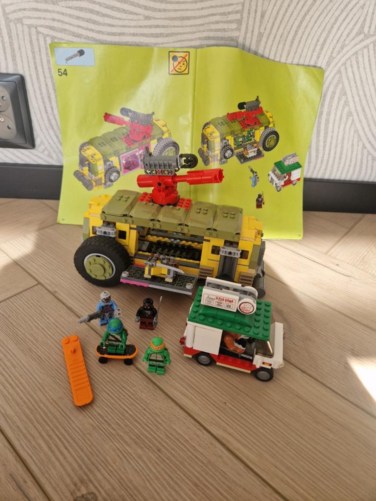Lego ninja turtles Shellraiser 79104 compleet met boekje, Compleet, Gebruikt, Overige thema's, Lego