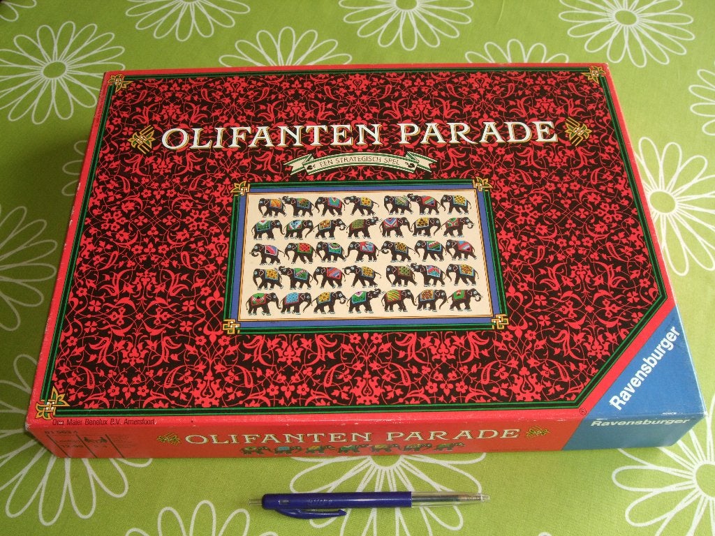 Olifanten parade - een tactisch bordspel, Een of twee spelers, Ophalen of Verzenden, Zo goed als nieuw