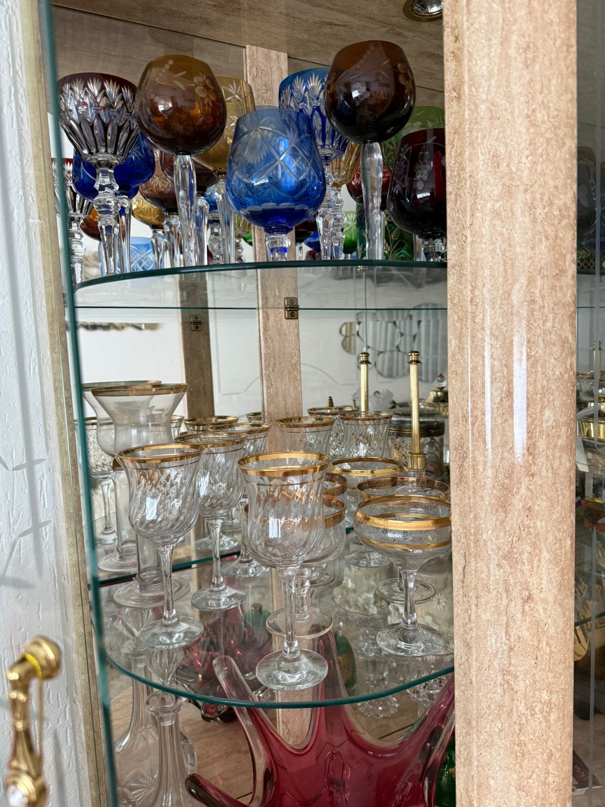 xe complete glazen decoratieset kristal/Marokkaanse stijl, Ophalen, 50 tot 100 cm, Zo goed als nieuw, Minder dan 100 cm