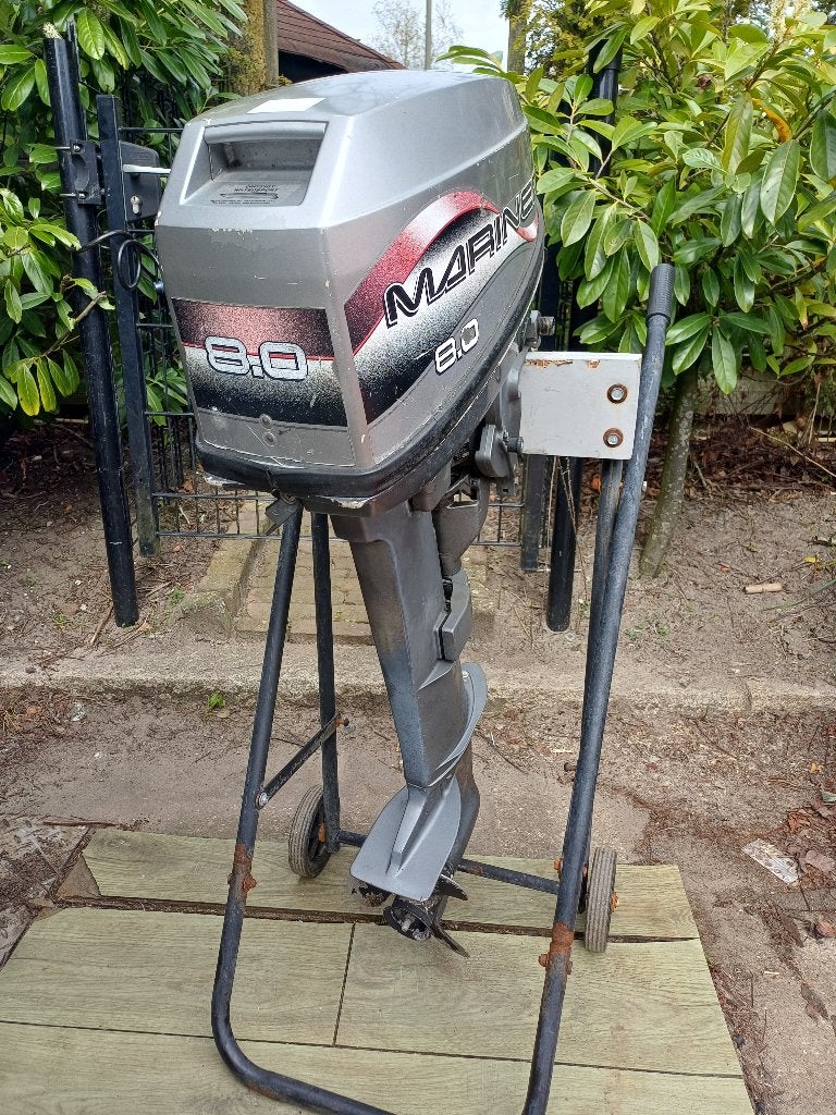 Mariner 8 pk 2 takt langstaart op afstandbediening, Ophalen, Gebruikt, 5 tot 10 pk, Viertaktmotor