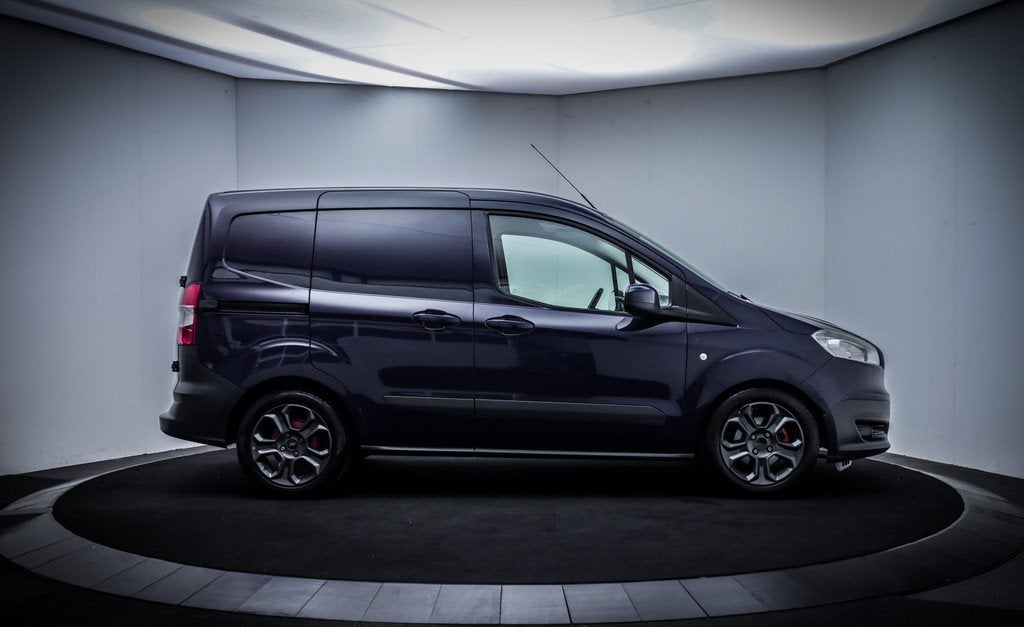 Ford Transit Courier 1.5 TDCI ZIJDEUR AIRCO | CRUISE | BLUET, Euro 5, Stof, Zwart, 4 cilinders