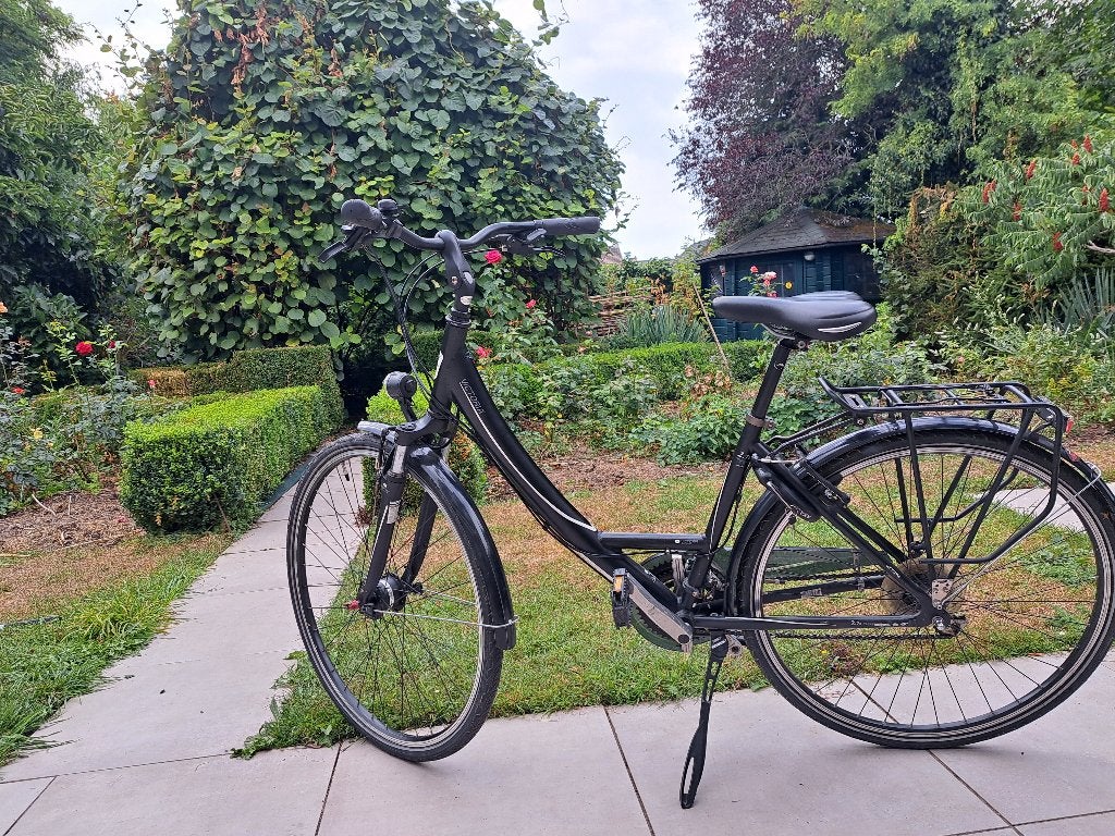 Dames fiets met LAGE opstap, Velgrem, Versnellingen, Zo goed als nieuw, Minder dan 47 cm