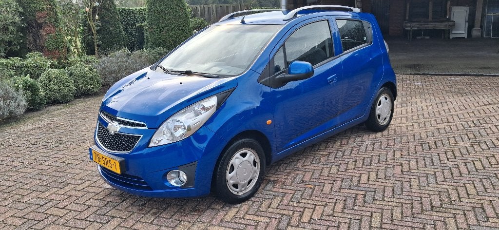 Chevrolet Spark LS 1.0 Bifuel 2011 Blauw 1e Eig. NAP Logish, Auto's, 37 €/maand, Verwarmde buitenspiegels, 4 cilinders, Blauw