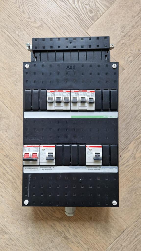 ABB groepenkast 6 groepen 1-fase, Doe-het-zelf en Verbouw, Elektra en Kabels, Ophalen of Verzenden, Gebruikt, Overige typen