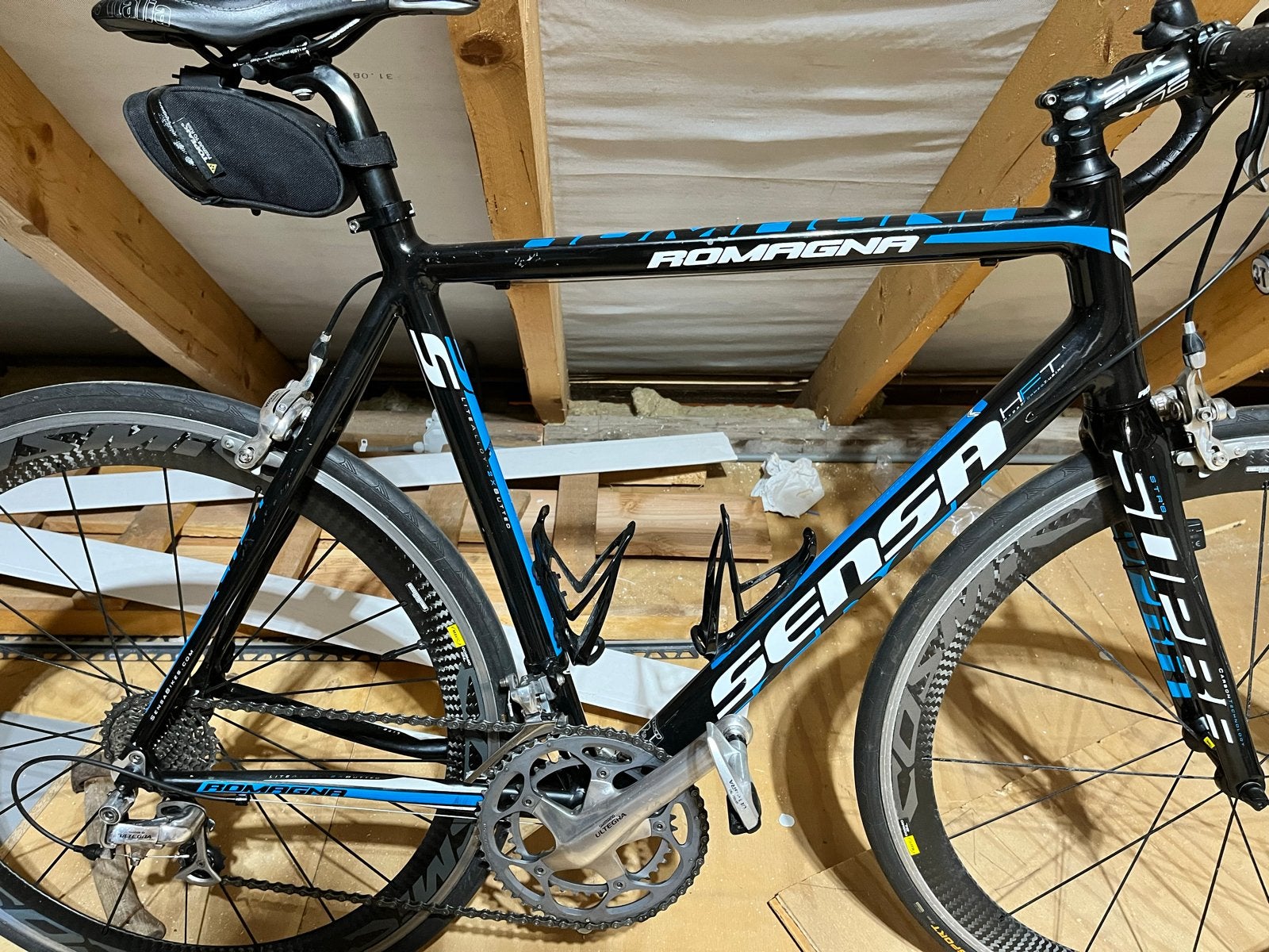 Sensa Romagna Racefiets - 58cm frame - carbon velgen, 28 inch, Gebruikt, Aluminium, 57 tot 61 cm