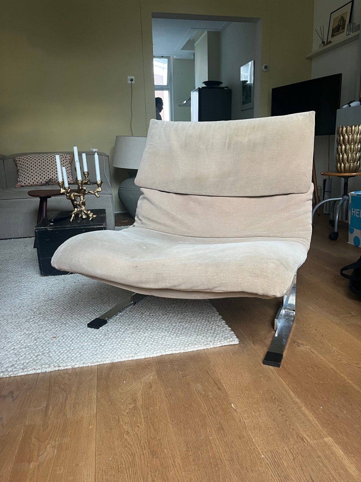 Giovanni Offredi Onda Wave Lounge Chair Saporiti 1970, Ophalen, Gebruikt, Overige kleuren, Eén