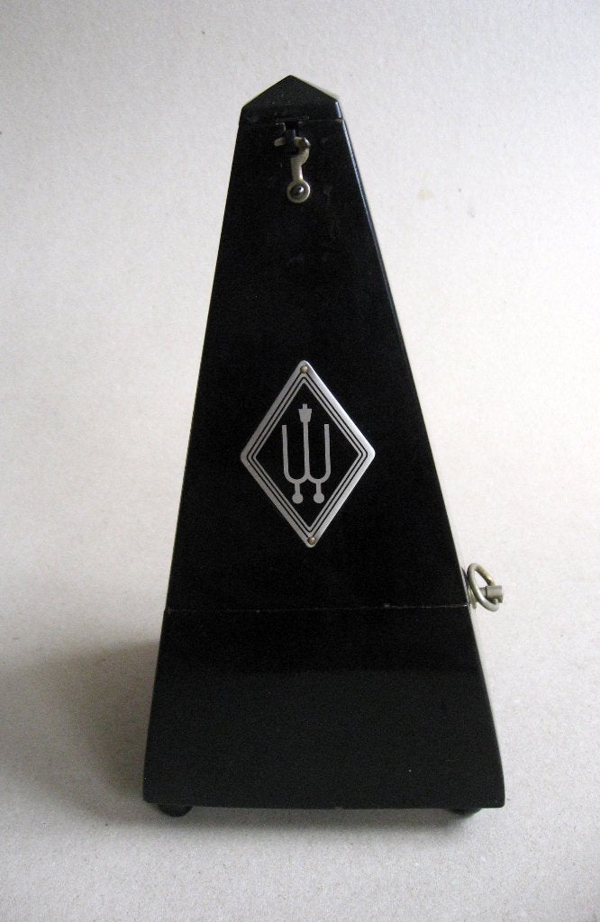 Zwarte Wittner metronoom, kunststof piramide model, Ophalen of Verzenden, Zo goed als nieuw, Piano