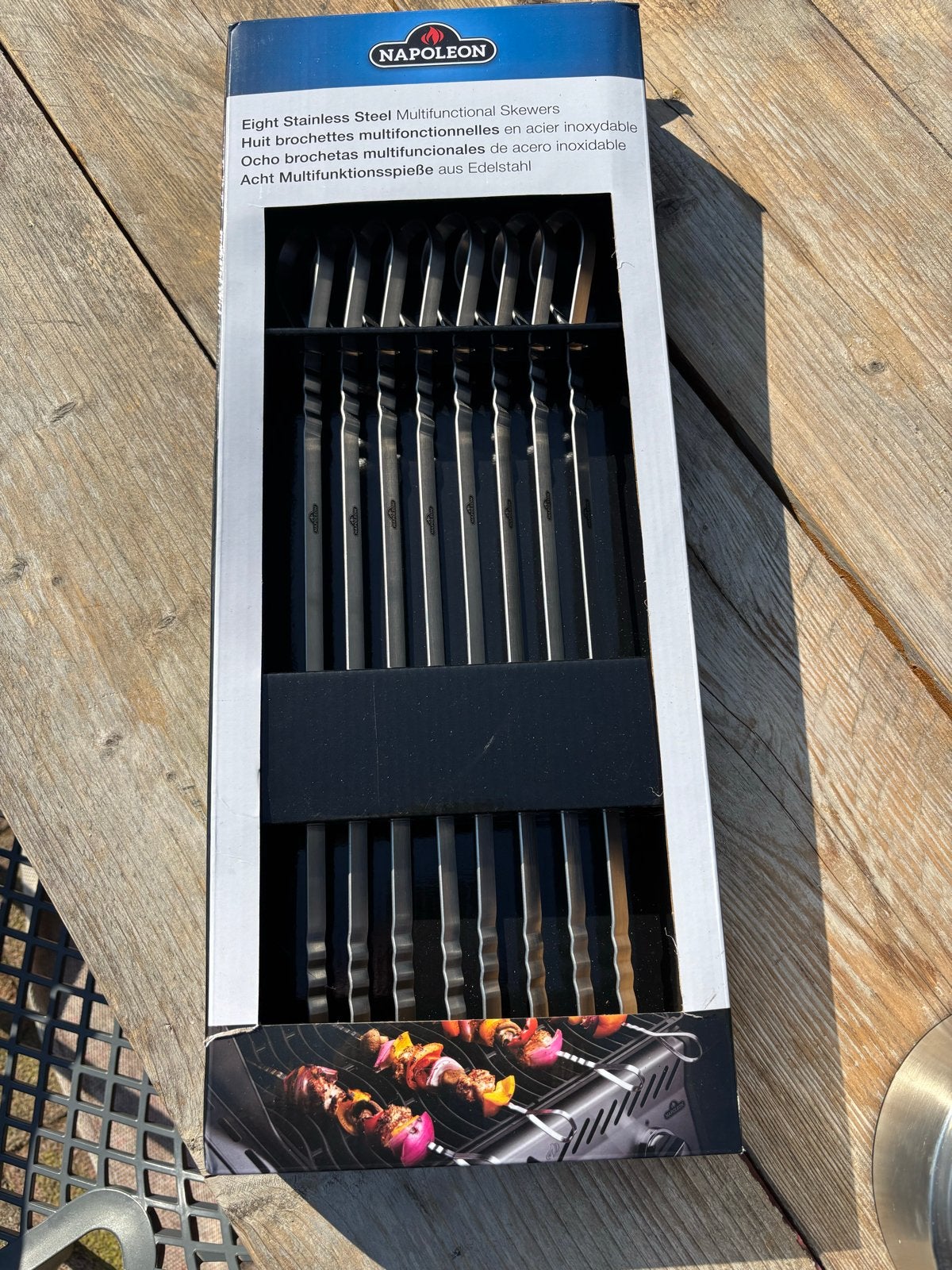 Napoleon BBQ Spiezen - 8 stuks RVS, Verzenden, Nieuw