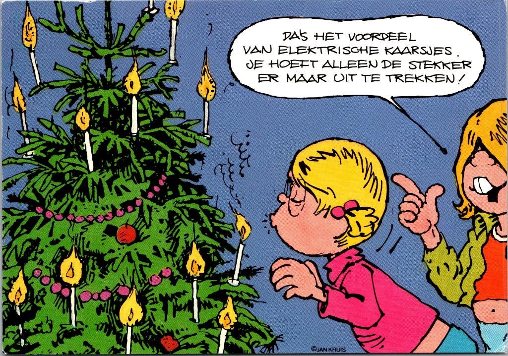 Jan Jans & de Kinderen | 3 kerstkaarten, Verzenden, 1980 tot heden, Ongelopen, Feest(dag)