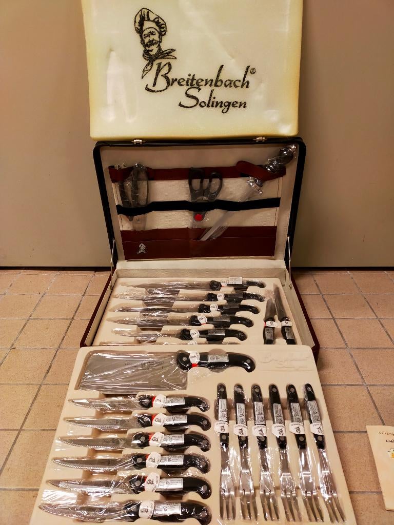Messenset, Ophalen, Nieuw, Rvs of Chroom, Vaatwasserbestendig