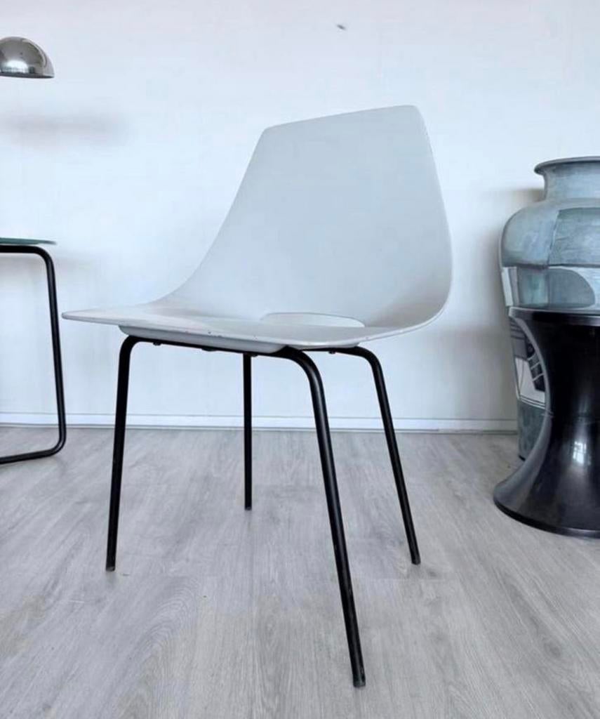 4x vintage Tonneau chairs design by Pierre Guariche, Ophalen, Gebruikt, -, -