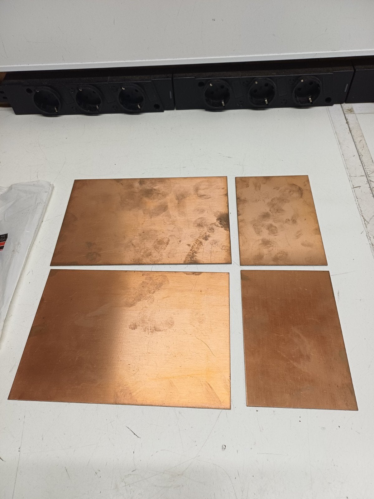 Nieuwe koperen printplaten PCB - 4 stuks (21x15, 15x10), Ophalen of Verzenden, Nieuw