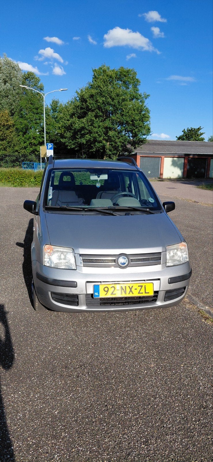 Fiat Panda 1.2 2004 Grijs, Auto's, Voorwielaandrijving, Stof, Origineel Nederlands, Handgeschakeld