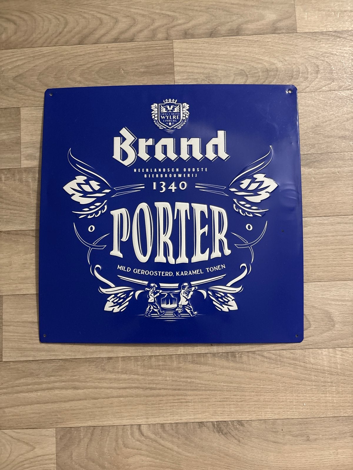 Brand Porter Emaille Reclamebord - Vintage Bierbord, Ophalen