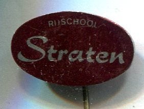 Rijschool Straten blik speldje ( H_104), Verzamelen, Ophalen of Verzenden, Zo goed als nieuw, Transport, Speldje of Pin