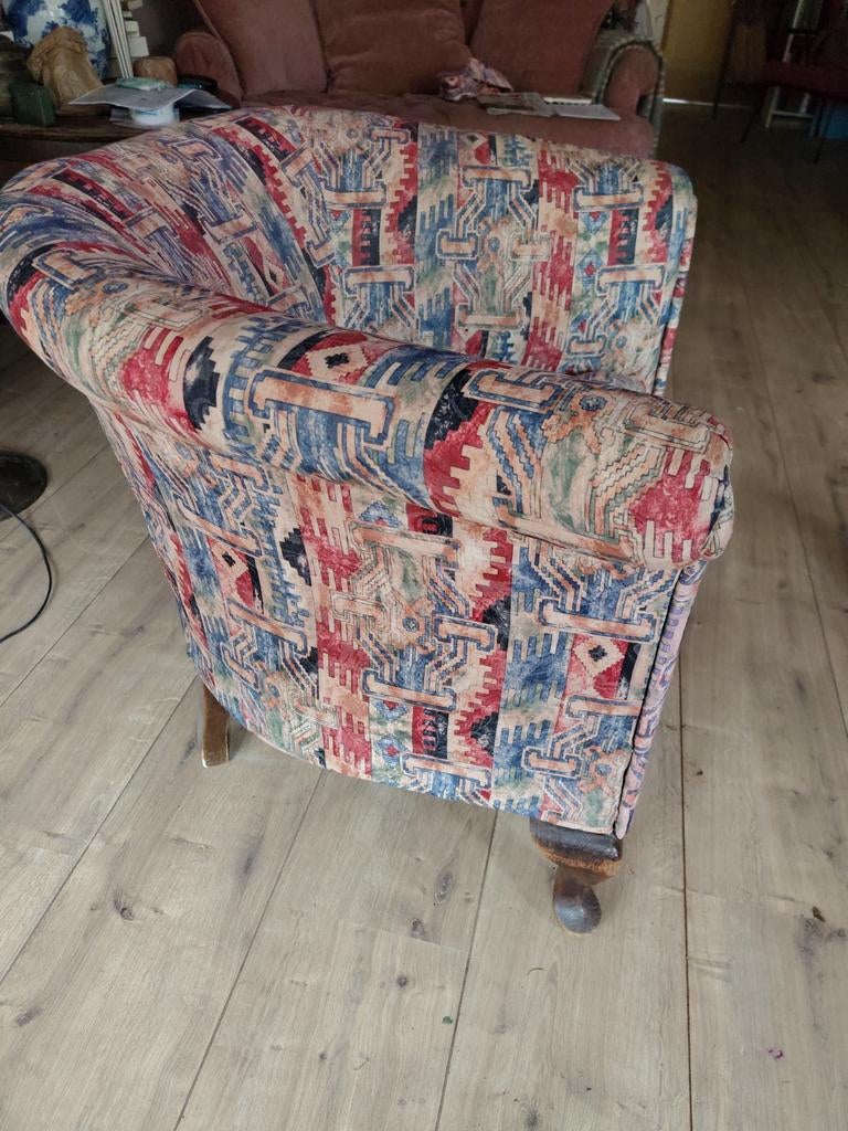 2 zware antieke clubfauteuils, Ophalen