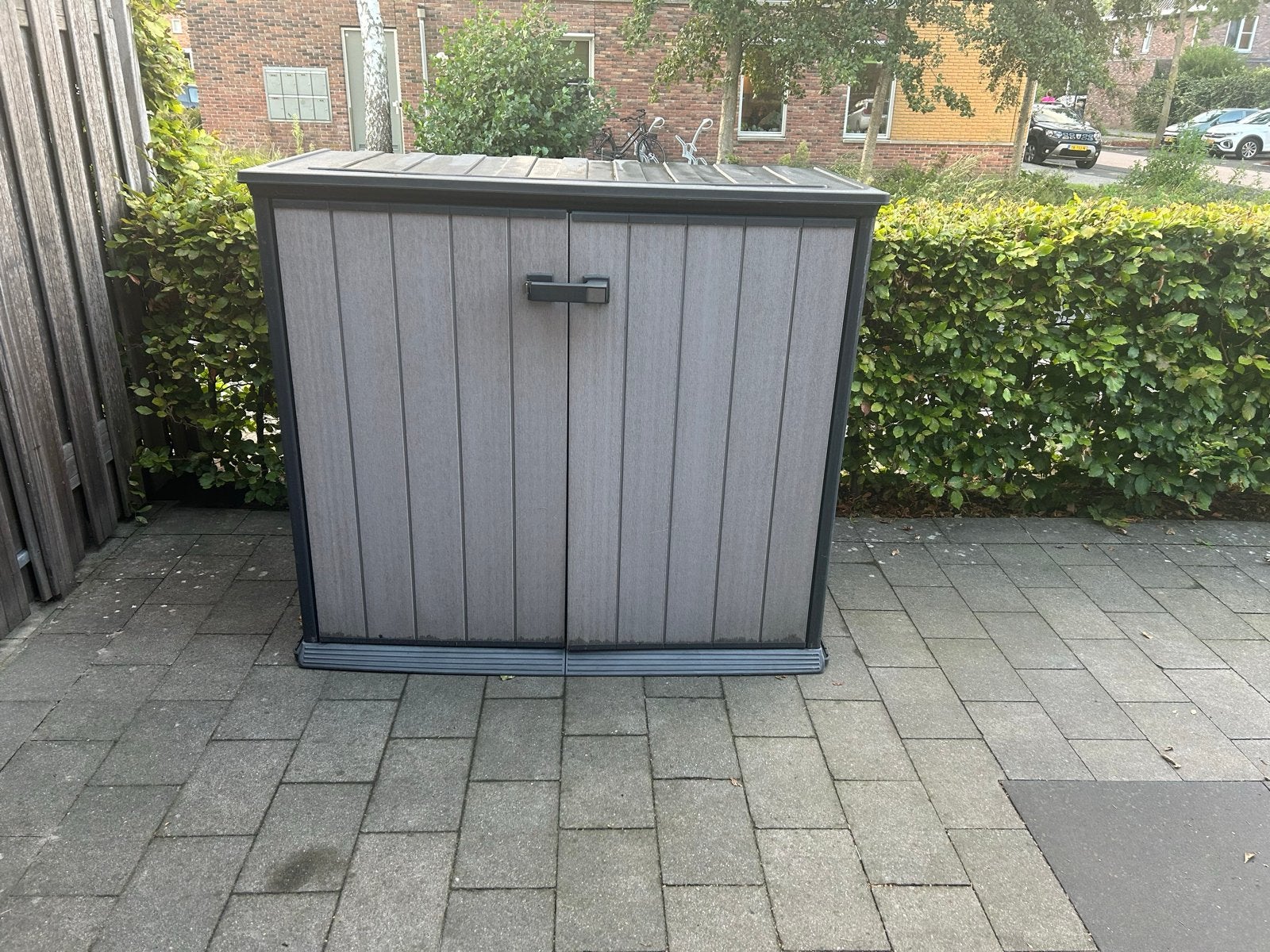 Kunststof buitenberging / tuinkast, Tuin en Terras, Ophalen of Verzenden, Gebruikt, Kunststof, Containerberging
