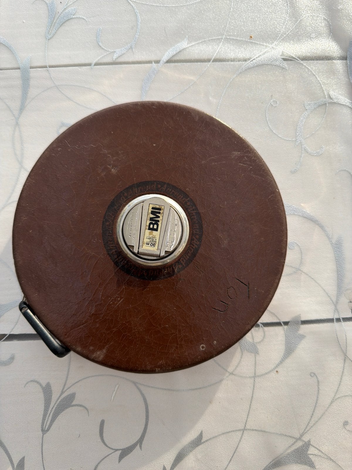 Vintage BMI meetlint 30m - Made in W-Germany, Ophalen of Verzenden, Gebruikt, Afstand