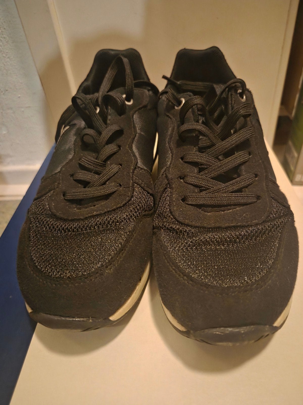 Zwarte sneakers, maat 39, gedragen, Ophalen, Gedragen, Zwart, Sneakers of Gympen