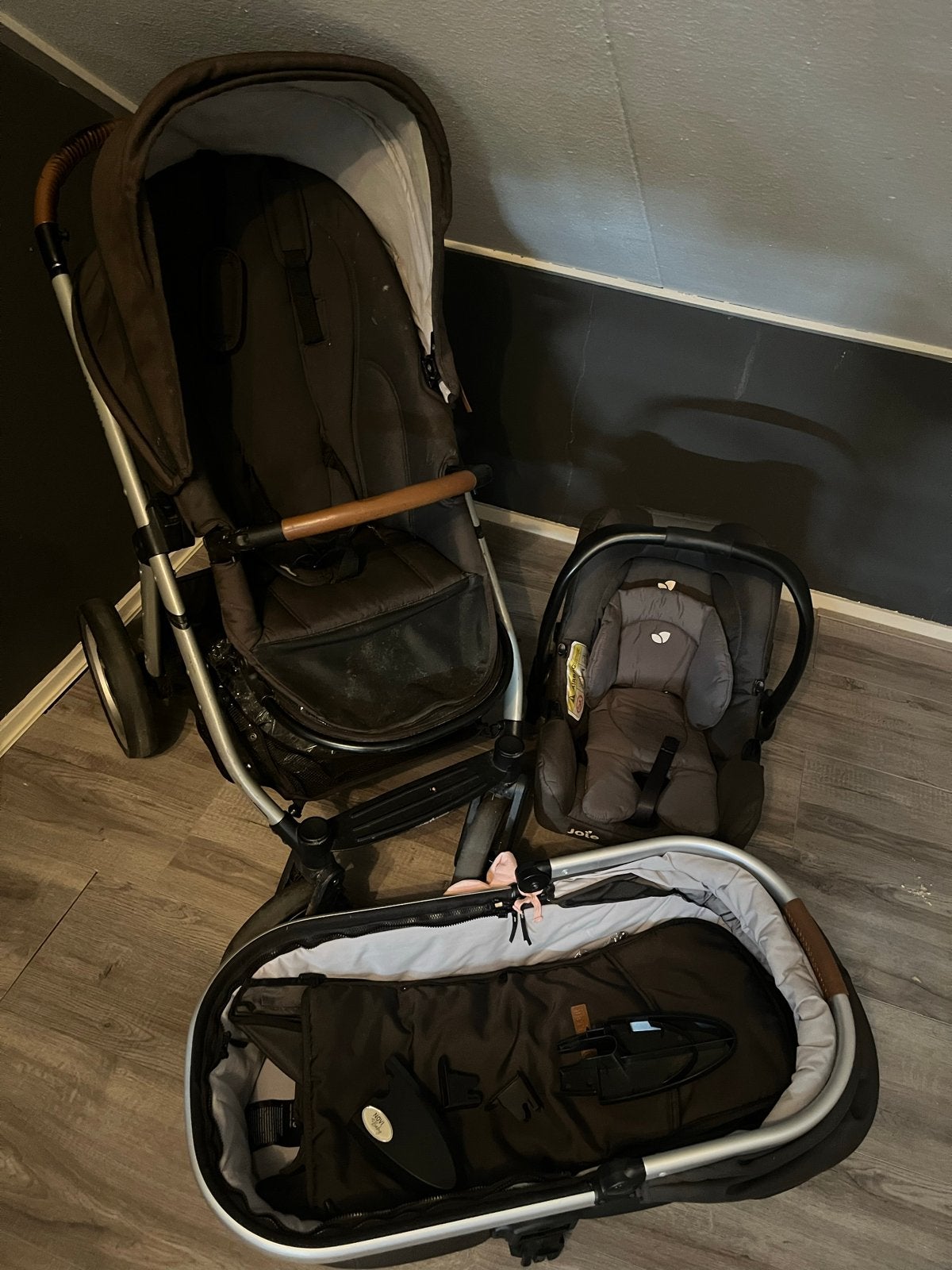 Complete Combiwagen Set: Kinderwagen, Reiswieg & Autostoel, Gebruikt, Combiwagen, Met autostoeltje, Ophalen