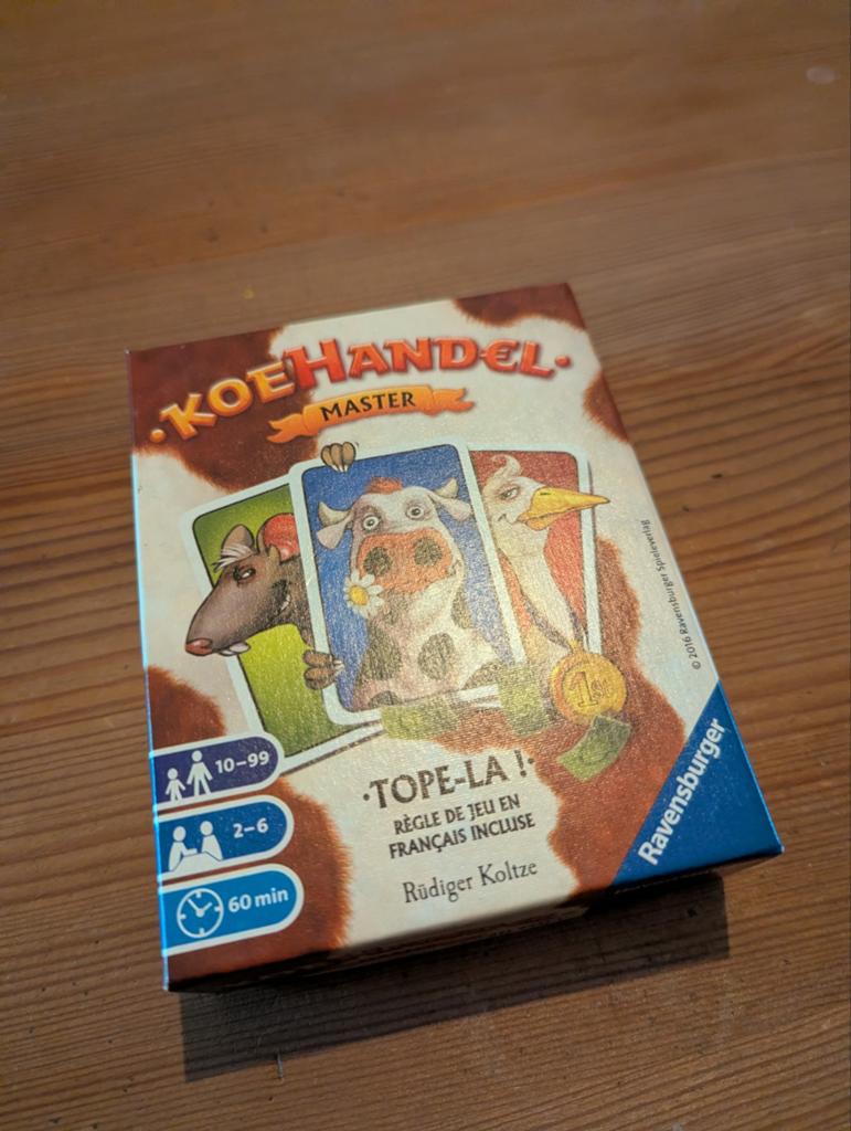 Koopje! Koehandel Master Kaartspel - Zo goed als nieuw, Vijf spelers of meer, Ophalen of Verzenden, Zo goed als nieuw, Ravensburger