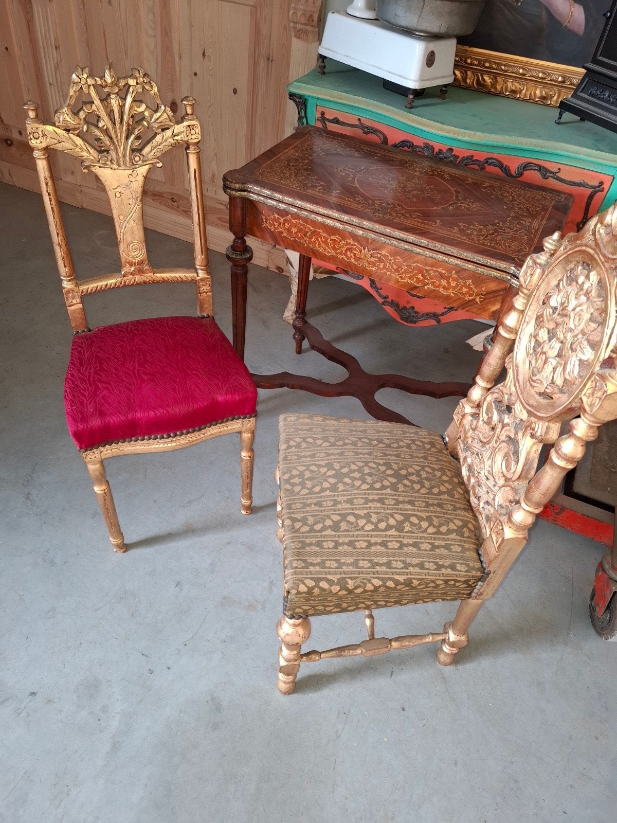 2x barok stoelen, Ophalen