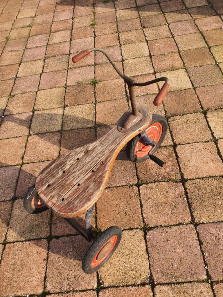Oud houten driewielfietsje., Antiek en Kunst, Antiek | Speelgoed, Ophalen