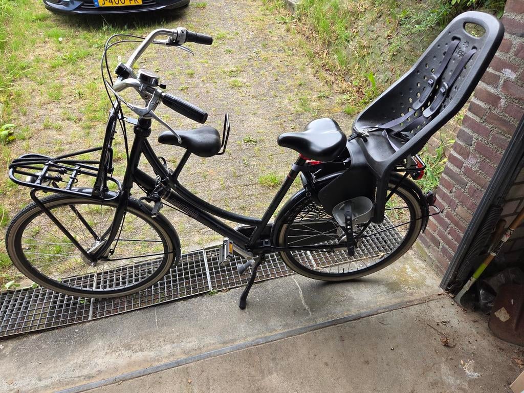 Cortina mamafiets met kinderzitjes, Gebruikt, Versnellingen, 56 cm of meer, Ophalen