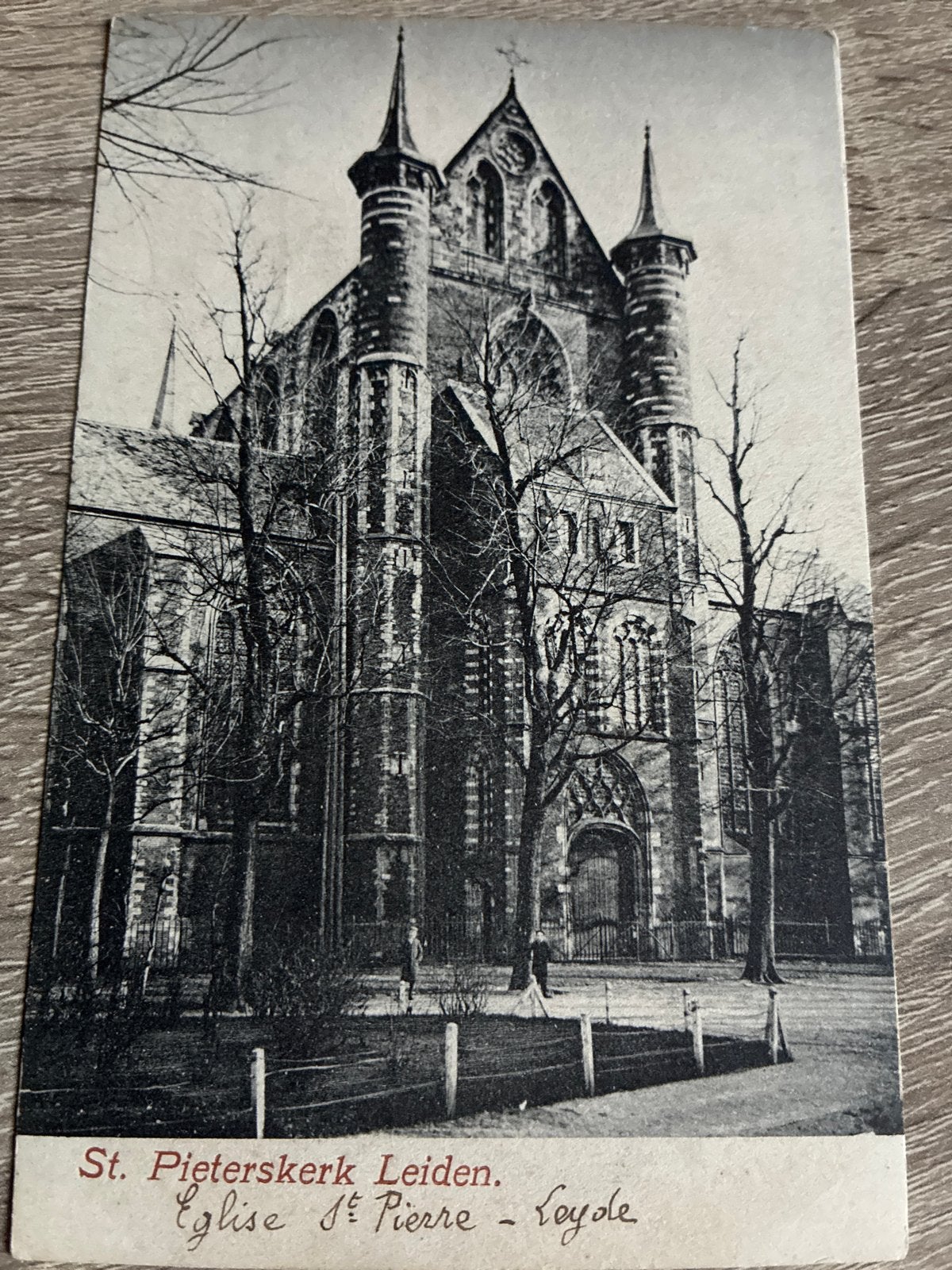 Oude Ansichtkaart St. Pieterskerk Leiden - Voor 1920, Ophalen of Verzenden, Voor 1920, Ongelopen, Zuid-Holland