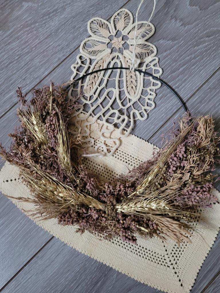 Krans droogbloemen, Ophalen of Verzenden