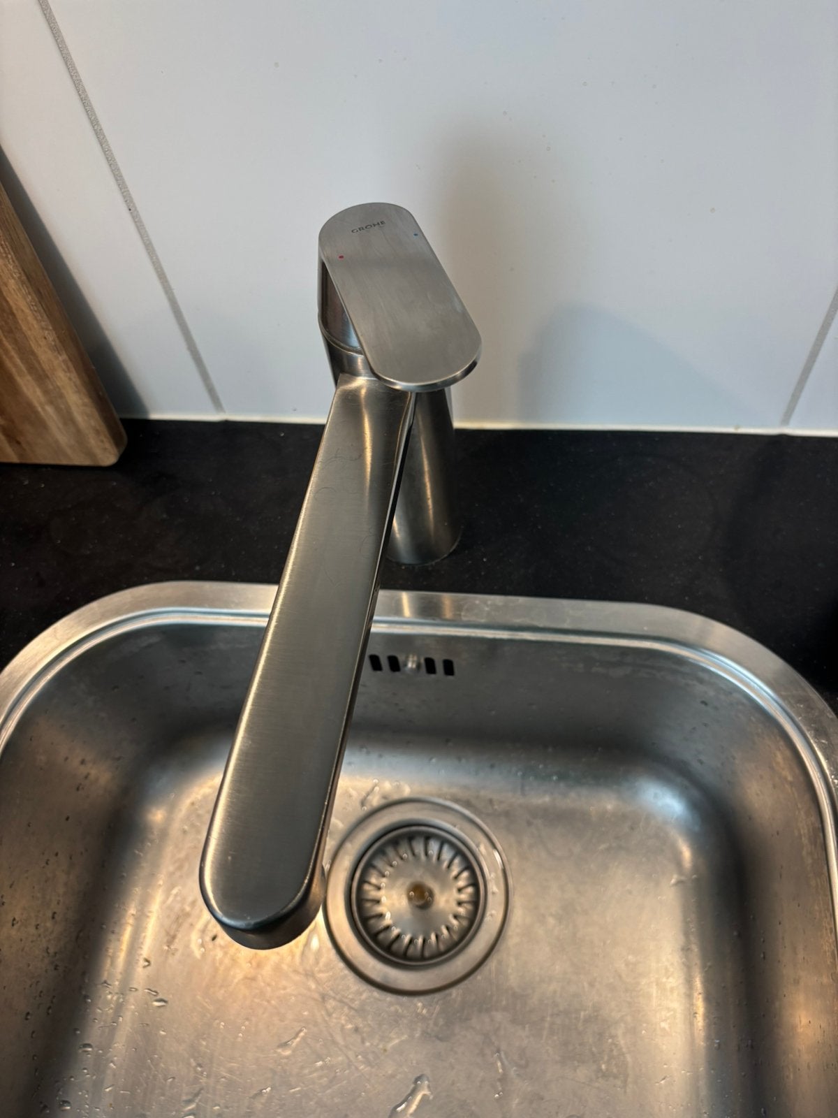 Grohe keukenkraan, Ophalen, Zo goed als nieuw, Minder dan 100 cm, Grijs