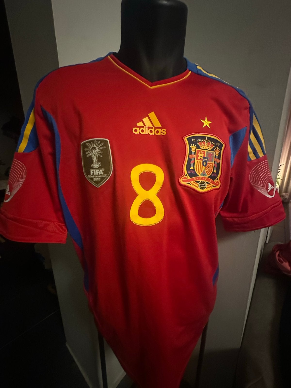 Spanje WK shirt Xavi - Maat M, Ophalen of Verzenden, Zo goed als nieuw, Buitenlandse clubs, Shirt