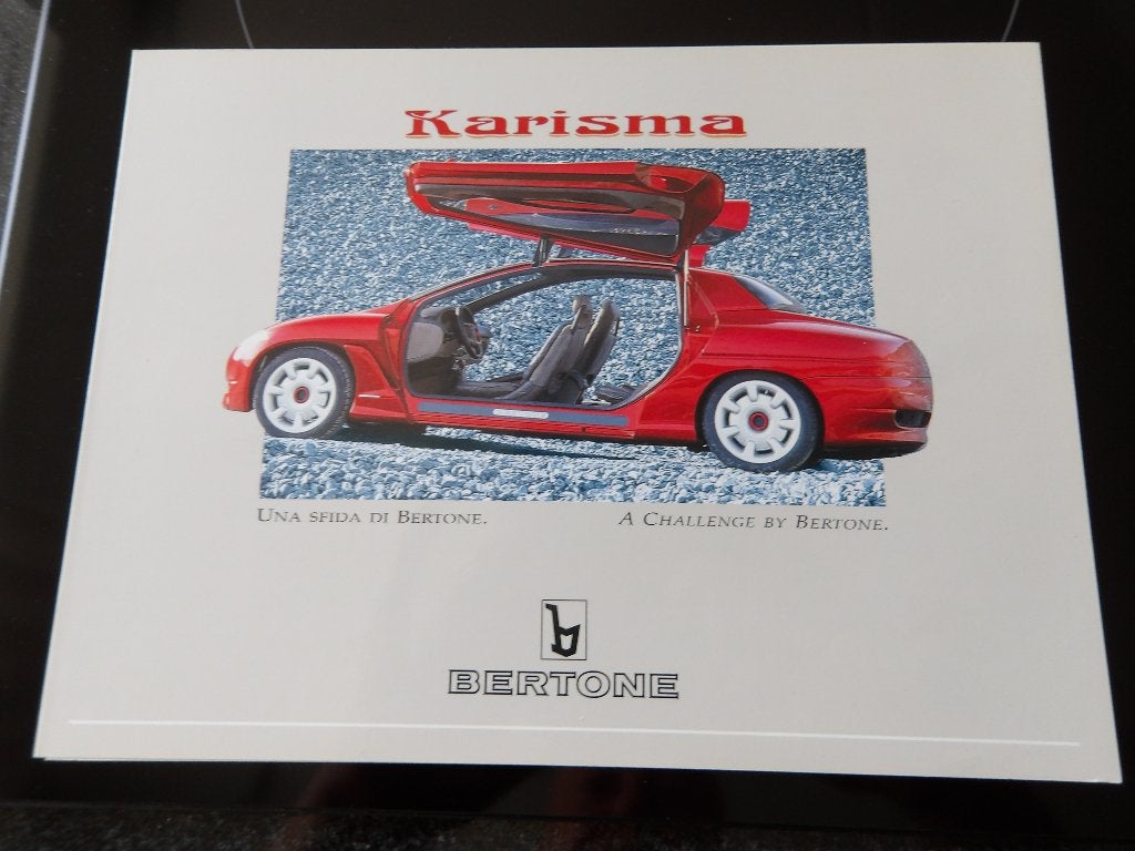 Berton Karisma Concept Car Brochure, Ophalen of Verzenden, Overige merken, Bertone, Zo goed als nieuw