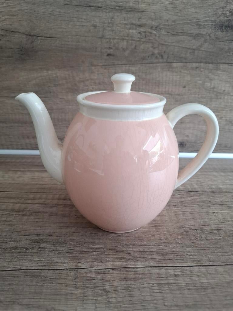 Villeroy & Boch koffiepot Mettlach Santos oud roze vintage, Antiek en Kunst, Ophalen of Verzenden
