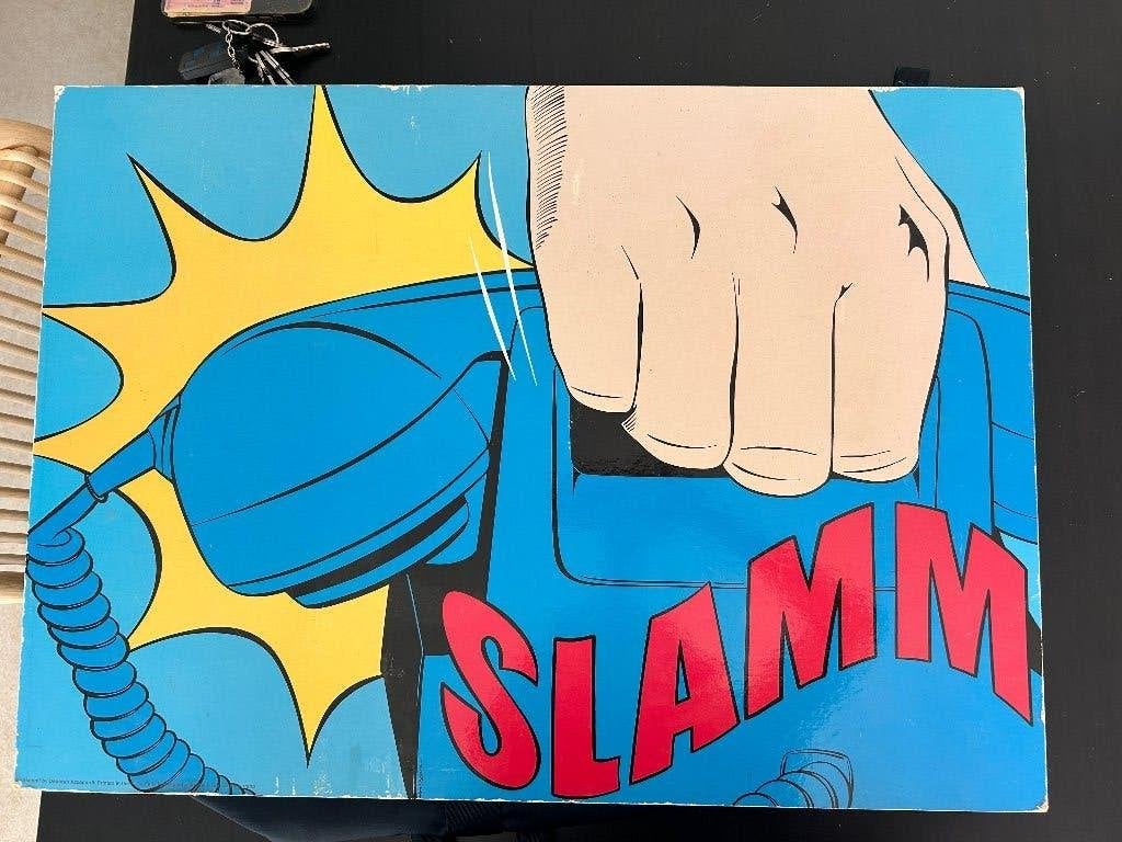 Opruiming in huis vintage ikea pop-art solmyra SLAMM, Ophalen, Gebruikt, A1 t/m A3, Overige onderwerpen