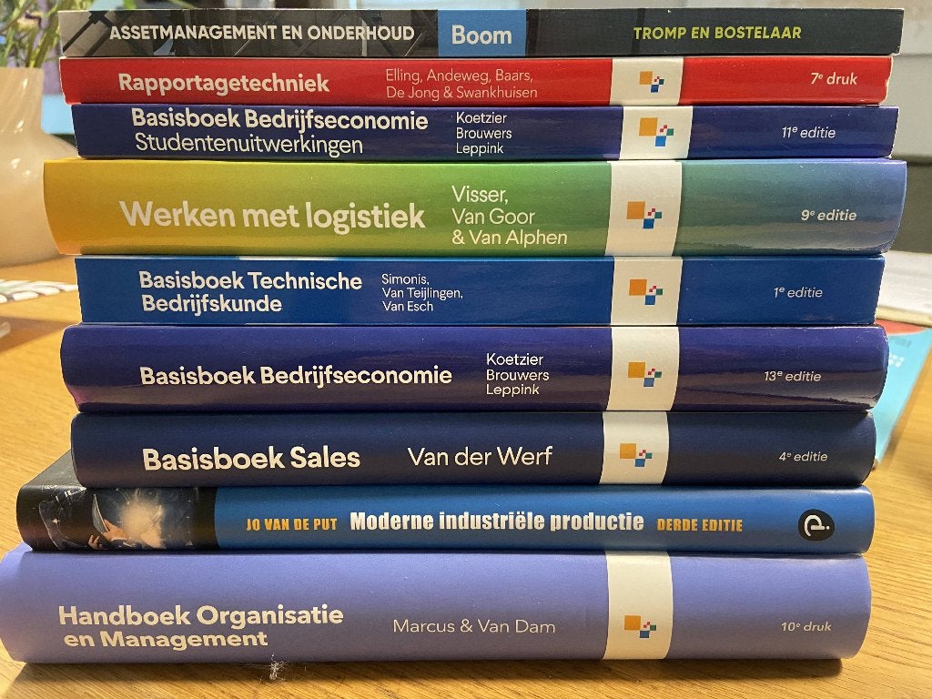 Studieboeken Technische bedrijfskunde Propedeuse 2627 HU, Boeken, Studieboeken en Cursussen, Ophalen of Verzenden, Beta, Nieuw