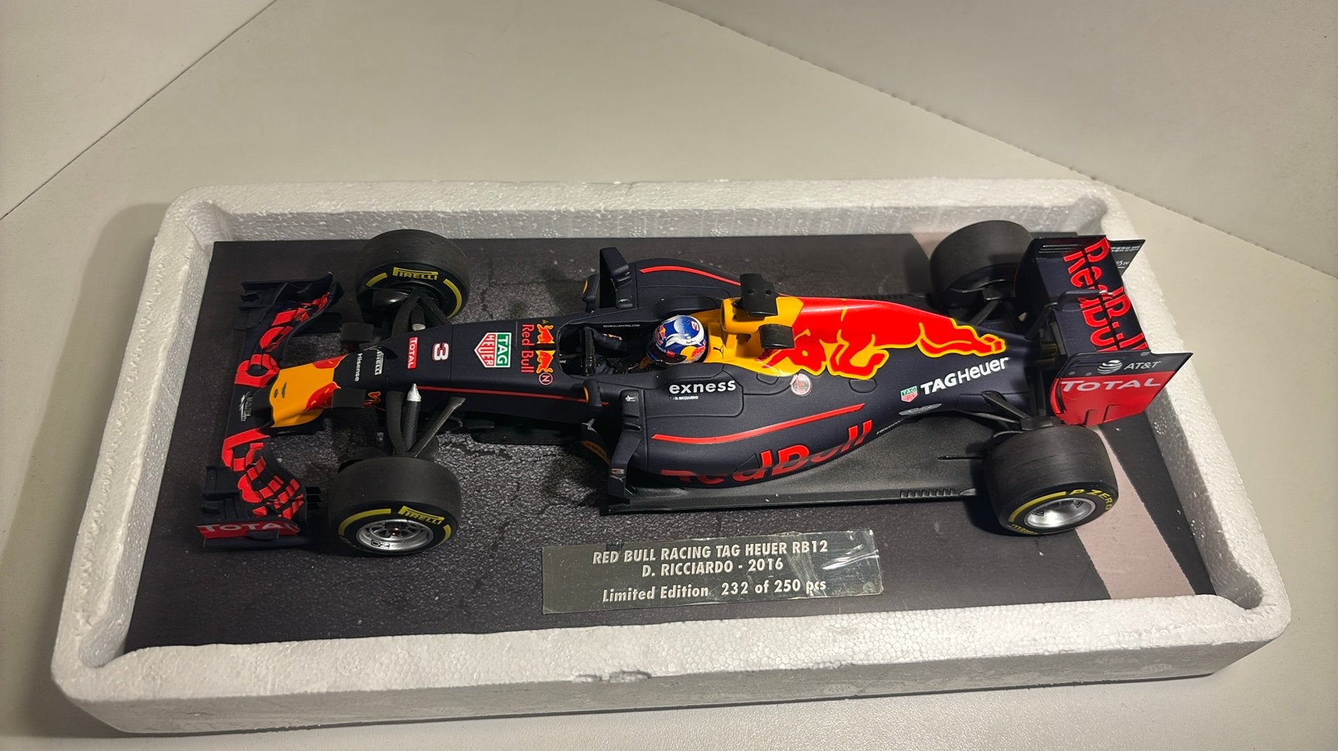 F1 red bull rb12 d.ricciardo 2016 MINICHAMPS 1.18, Ophalen of Verzenden, MiniChamps, A, A