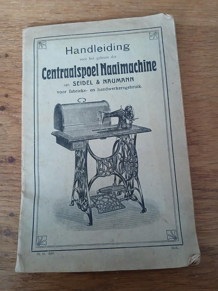 Handleiding Seidel & Naumann Centraalspoel naaimachine, Ophalen of Verzenden