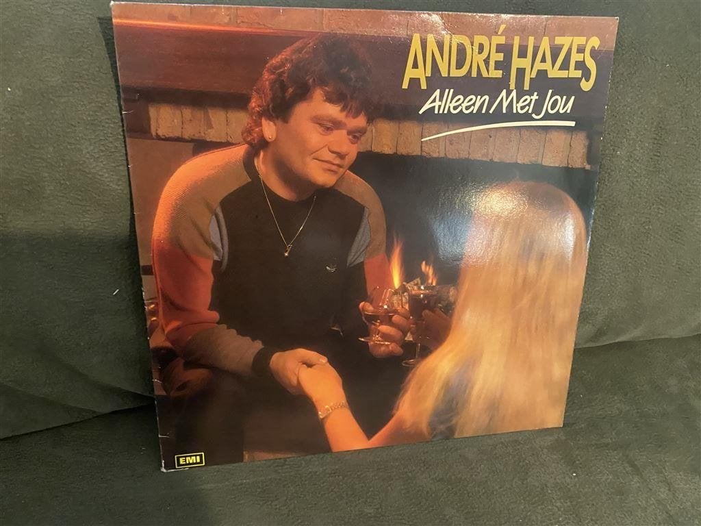 Andre Hazes alleen met jou vinyl [1015], Verzenden, Zo goed als nieuw, 12 inch, Levenslied of Smartlap