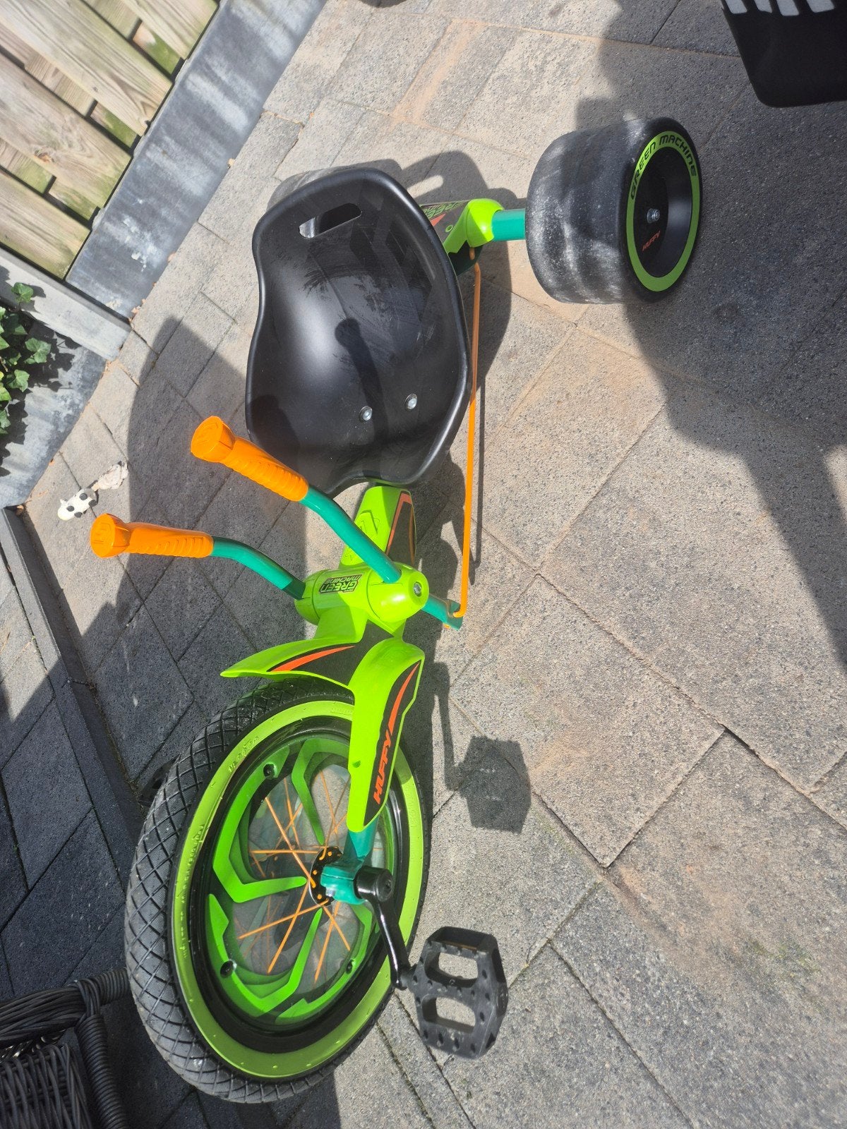 Huffy Green Machine 16 inch, groen/oranje, Ophalen of Verzenden, Zo goed als nieuw, Trapvoertuig