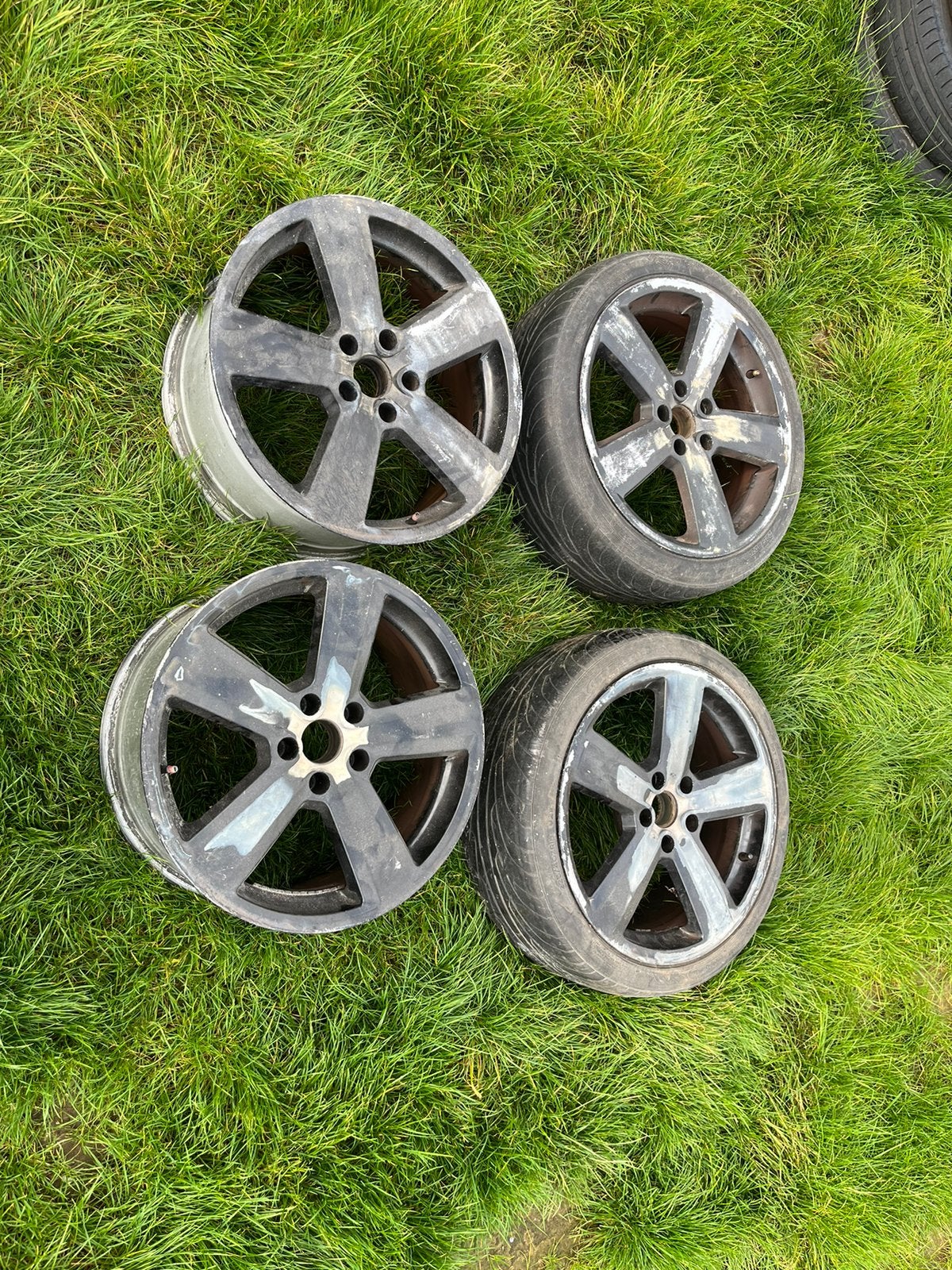 Old RS6 look Velgen 18” – 8Jx18 ET35 – 5x112 Opknappers!, Ophalen, Gebruikt