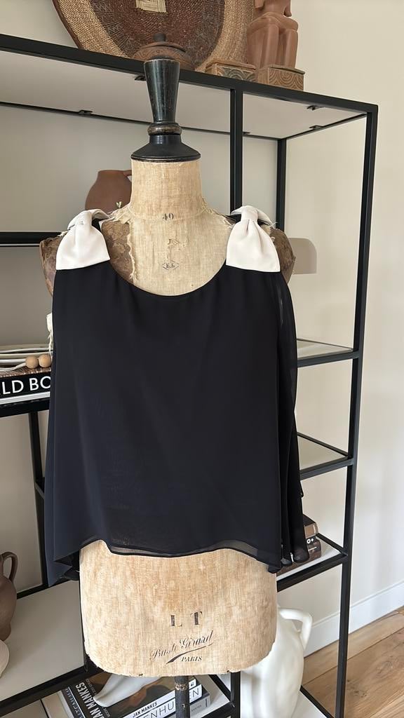 Design topje Edward Achour maat M nieuwstaat, Verzenden, Nieuw, Maat 38/40 (M), Zwart