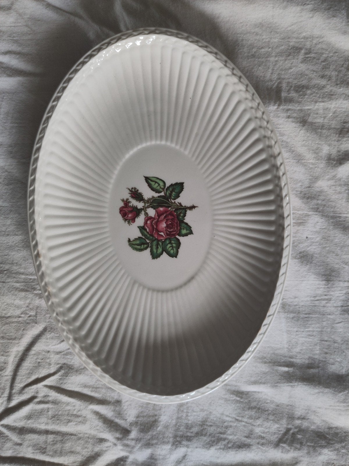 Wedgwood "Moss Rose" ovale schaal - Vintage servies, Ophalen
