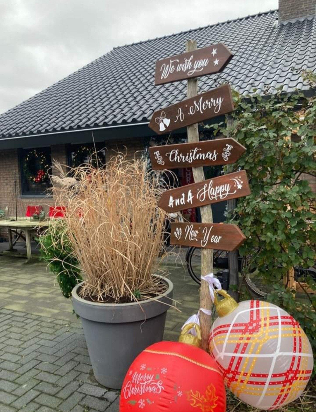 Wegwijzers Kerst Kerstmis feestdagen oud en nieuw, Ophalen of Verzenden