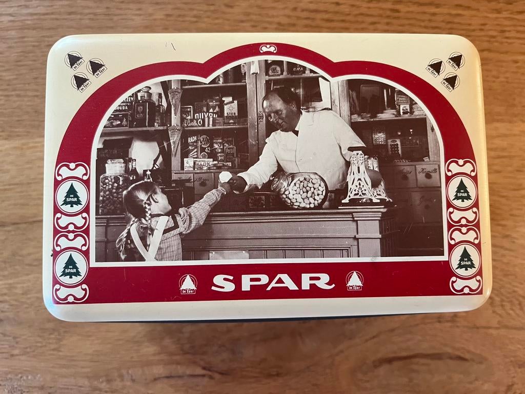 Oud Spar blikje, Verzamelen, Blikken, Ophalen of Verzenden, Gebruikt, Overige