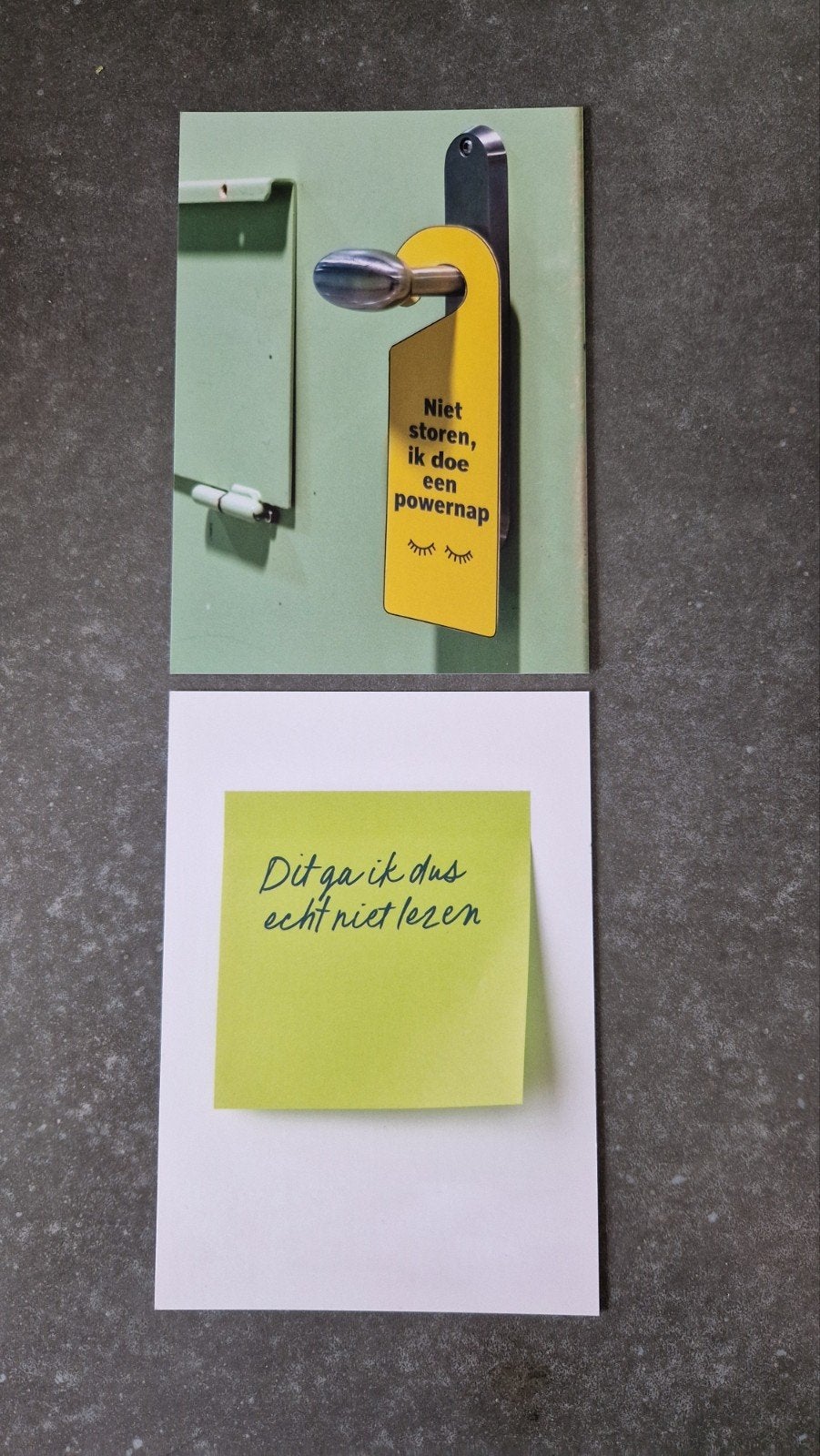 2 Ongeschreven ansichtkaarten van Blue[m], Ophalen of Verzenden