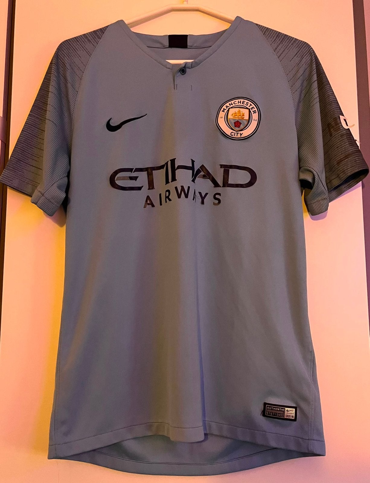 Manchester City Nike Shirt 2018/19 – Maat M, Ophalen of Verzenden, Zo goed als nieuw, Buitenlandse clubs, Shirt