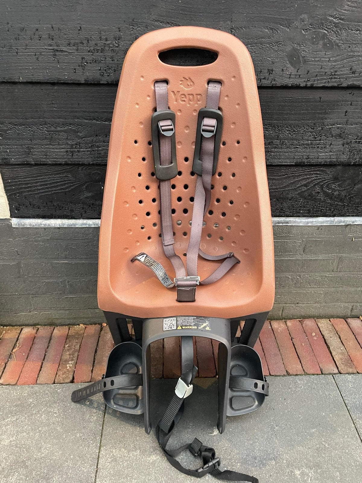 Yepp Achterzitje Bruin - Comfortabel en Veilig, Ophalen, Achterzitje, 9 t/m 36 kg, Gebruikt